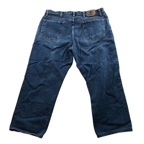 Wrangler Men Jeans Size 38x30 Classic Blue Denim Straight Leg Casual Medium Wash - Picture 2 of 15